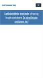 Mobile Screenshot of jyskcontainersalg.dk