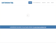 Tablet Screenshot of jyskcontainersalg.dk